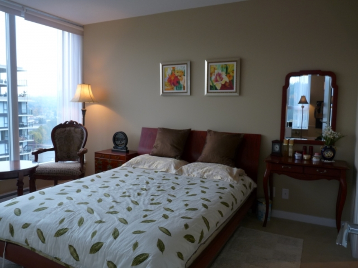 Master Bedroom at 2701 - 660 Nootka Way, North Shore, Port Moody